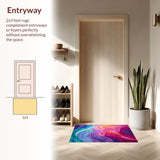 Charming Colorful Shag Texture(Purple)