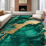 Marble Swirl Emerald Green Plush(Green)