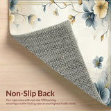 Contemporary Abstract Floral Smoke and Beige Palette Swirling Details(Beige)