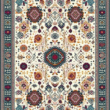 Boho Inspired Abstract Multi Color(Ivory)