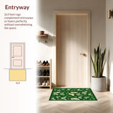 Delicate Modern Floral Design(Green)