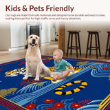 Artistic Multicolor Wildlife Design(Blue)