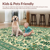 Boho Neutral Non Slip Area(Beige)