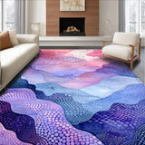 Colorful Watercolor Fishtail Motif(Purple)