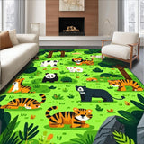 Playful Cartoon Safari Motif(Green)