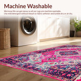 Distressed Medallion High Traffic Area(Pink)