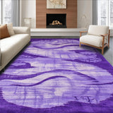 Chic Purple Abstract Motif(Purple)