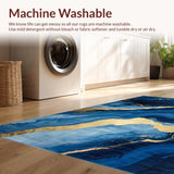 Artful Swirling Marble Effect(Blue)