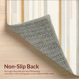 Abstract Beige Stripe Area Contemporary Linear Design(Beige)