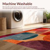 Multi Colored Entryway Non Slip(Red)