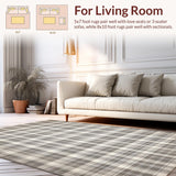 Stylish Minimalist Checkered(Beige)