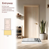 Modern Striped Lines with Graphic Contrast Minimalist Accent(Black)