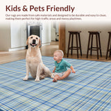 Artful Tartan Geometry in Hues(Beige)