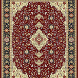 Modern Geometric Medallion Area(Red)