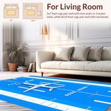 Interactive Air Travel Exploration Mat(Blue)