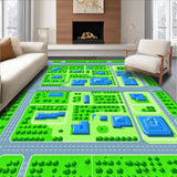 Vibrant Cityscape Adventure Theme(Green)