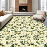 Vintage Floral Farmhouse Area(Beige)