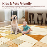 Modern Geometric Area Durable and Versatile Design(Beige)