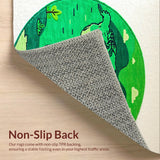 Circular Earth Themed for Playroom Learning Spaces(Green)
