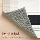 Minimalist Stripe with Alternating Narrow and Wide Black White Bands(White)