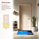 Marbled Texture Coastal Elegance(Blue)