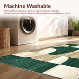 Modern Abstract Swirls Machine Area(Green)