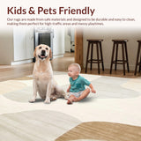 Modern Abstract Area in Warm Cream Tones(Beige)