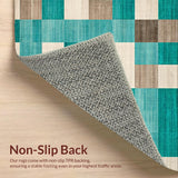 Contemporary Checked Earthy Tones(Green)