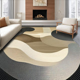 Artistic Monochrome Swirl Arrangement(Beige)