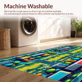 Colorful City Traffic Playroom Educational(Blue)
