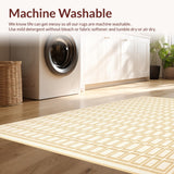 Abstract Geometric Area with Cream Tones(Beige)