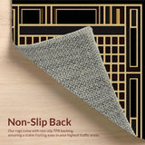 Modern Geometric Runner(Black)