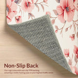 Vibrant Shabby Chic Bloom Motif(Ivory)
