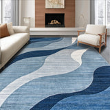 Artful Fluidity in Neutral Hues(Blue)