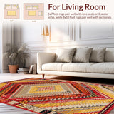 Chic Color blocked Geometric Style(Red)