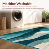 Modern Abstract Wave Area(Blue)