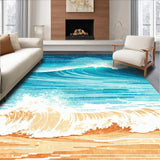 Vibrant Coastal Surfboard Motif(Blue)