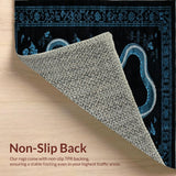 Striking Monochrome Snake Illustration(Blue)