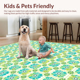 Whimsical Floral Bloom Playful Daisy Motif(Teal)