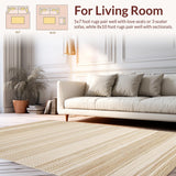 Elegant Tiled Jute Design(Beige)