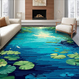 Lively Blue Green Fantasy Landscape(Blue)