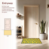 Vibrant Petal Patterned Visual(Yellow)