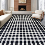 Chic Black and White Checkerboard Style(Black)
