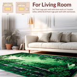 Artistic Abstract Tree Silhouettes(Green)