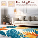 Bright Botanical Geometric Fusion(Blue)