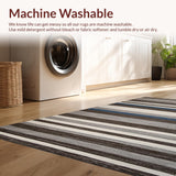 Artisanal Tone Striped Motif(Gray)