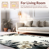 Artful Rustic Leaf Print(Beige)