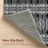 Monochrome Striped Chic Statement(Black)