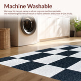 Modern Black and White Shag(Black)