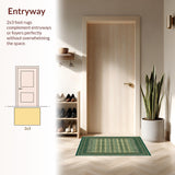 Boho Geometric Area for Foyer(Green)
